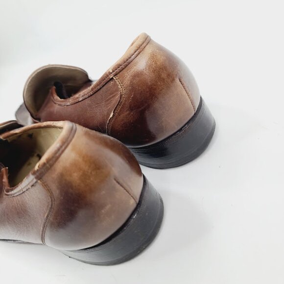 Florsheim Men\'s Brown Riva Leather Cuban Slip-On Dress Loafers Size 8 main image 4
